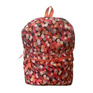 Vera Bradley lighten up backpack po knorange circles lightweight travel school